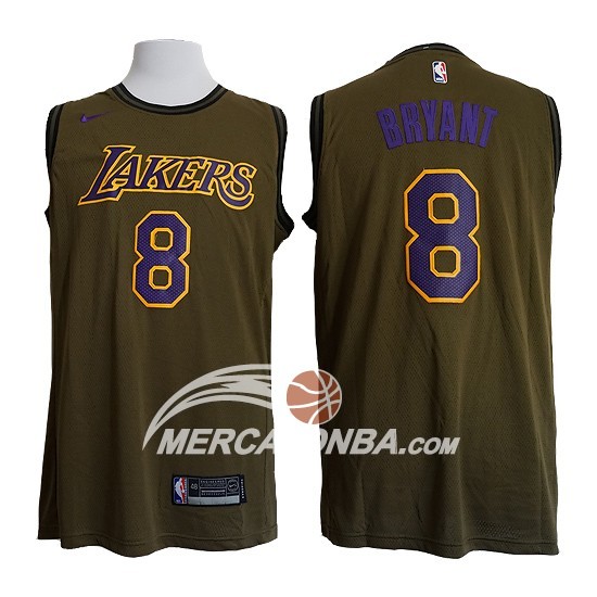 Maglia NBA Lakers Kobe Bryant Verde